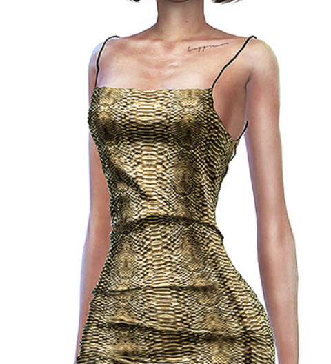 mermaladesimtr — Snake Print Satin Bodycon Dress