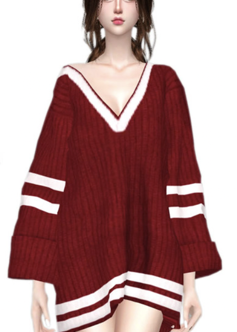 Helsoseira — Oversized Sweater Top