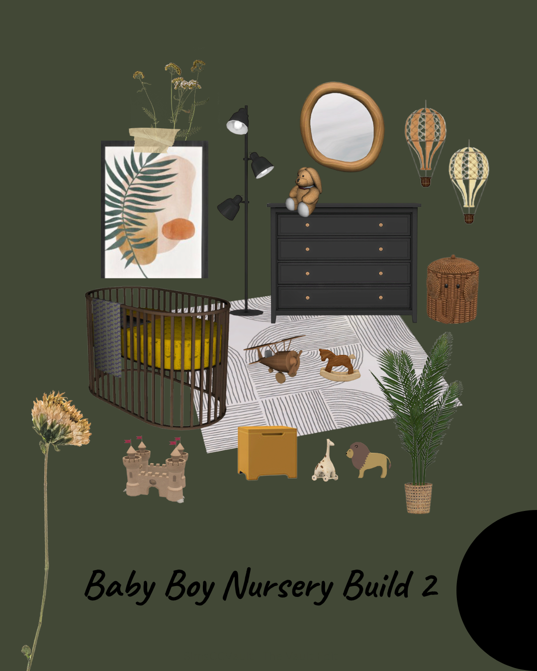 Sims 4 CC Baby Boy Nursery Build 2
