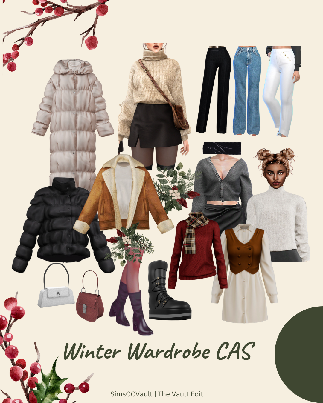 Sims 4 CC Winter Wardrobe