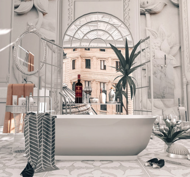 French Apartment Bathroom