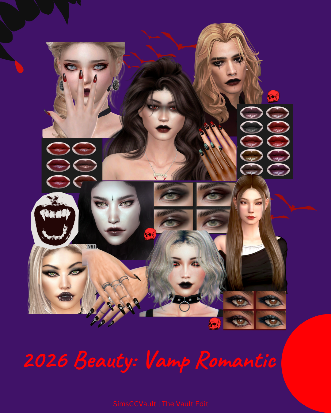 Sims 4 CC 2026 Beauty Vamp Romantic cover image