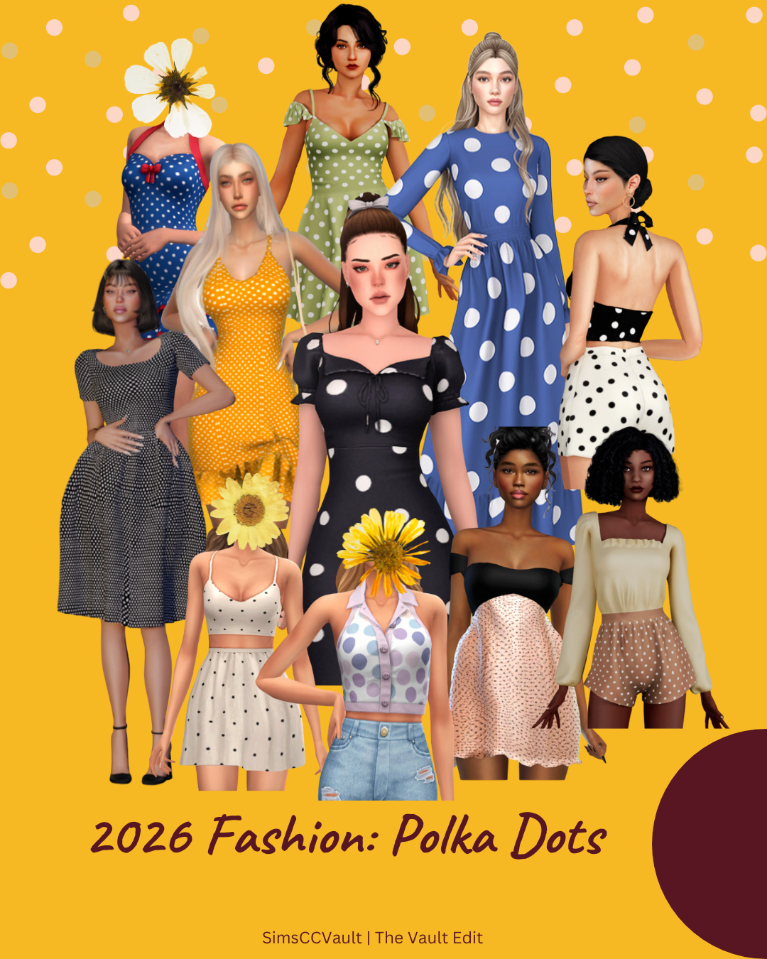 Sims 4 CC 2026 Fashion Polka Dots cover image