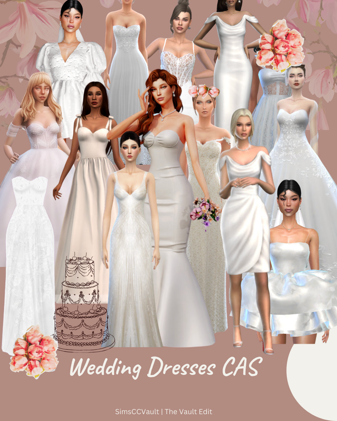 Sims 4 CC Wedding Dresses CC (CAS Collection) cover image