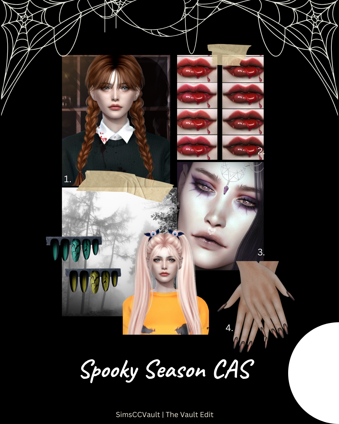 Sims CC Halloween CAS cover