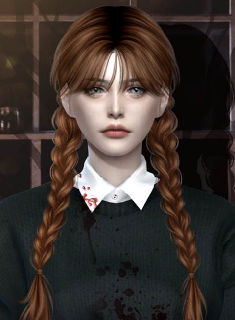 Halloween Double Braids Hairstyle 020924