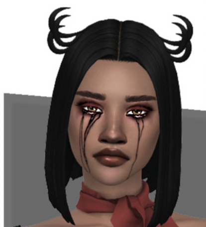 Halloween Movie Night Devilish Hairstyle