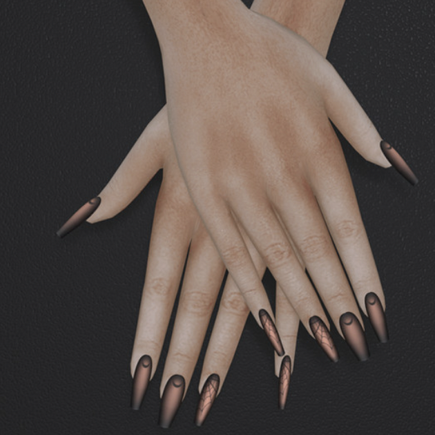 Halloween Movie Night Spider Nails